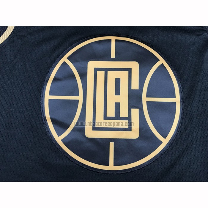 Camiseta Golden Edition Los Angeles Clippers Paul George NO 13 Negro